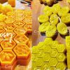 Sáp ong rừng nguyên chất làm bánh sáp hình lục giác